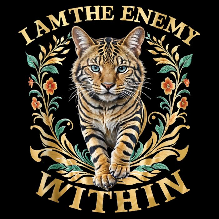 Cat Lovers I Am The Enemy Within Funny I Am The Enemy Within T-Shirt