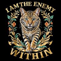 Cat Lovers I Am The Enemy Within Funny I Am The Enemy Within Legacy Cool Fit Booney Bucket Hat