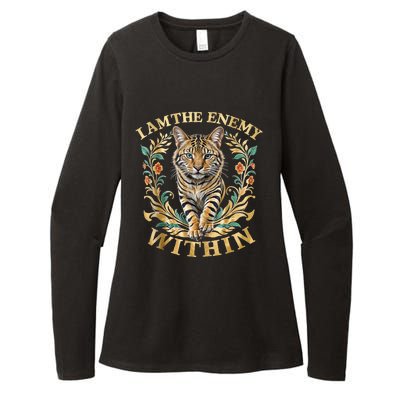 Cat Lovers I Am The Enemy Within Funny I Am The Enemy Within Womens CVC Long Sleeve Shirt