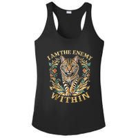 Cat Lovers I Am The Enemy Within Funny I Am The Enemy Within Ladies PosiCharge Competitor Racerback Tank