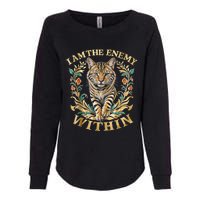 Cat Lovers I Am The Enemy Within Funny I Am The Enemy Within Womens California Wash Sweatshirt