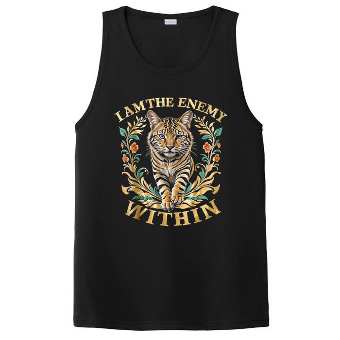 Cat Lovers I Am The Enemy Within Funny I Am The Enemy Within PosiCharge Competitor Tank