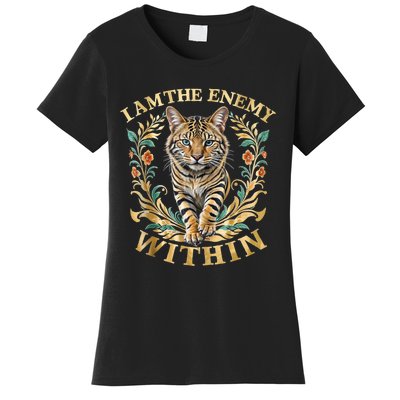 Cat Lovers I Am The Enemy Within Funny I Am The Enemy Within Women's T-Shirt