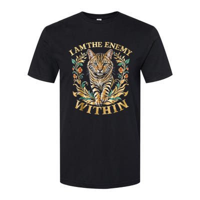 Cat Lovers I Am The Enemy Within Funny I Am The Enemy Within Softstyle CVC T-Shirt