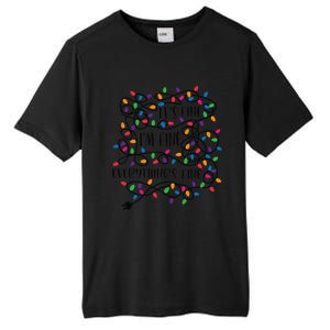 Christmas Lights Im Fine Everything Is Fine Ugly Christmas Tall Fusion ChromaSoft Performance T-Shirt