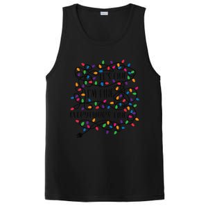 Christmas Lights Im Fine Everything Is Fine Ugly Christmas PosiCharge Competitor Tank