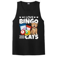 Cat Lover I Love Bingo And Cats Gambling Bingo Player Bingo PosiCharge Competitor Tank