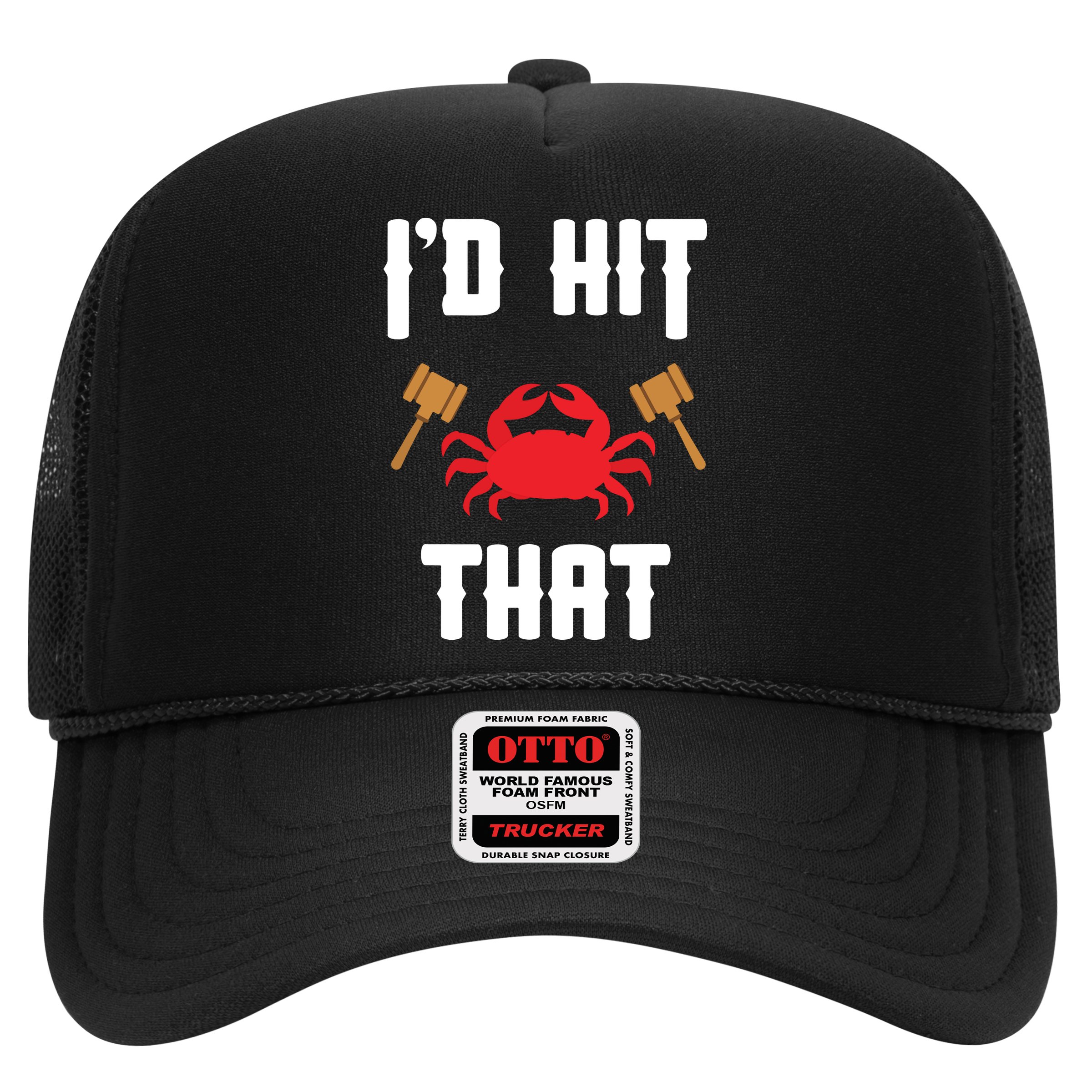 Crab Lovers I'd Hit That Funny Maryland Seafood Fan Hat
