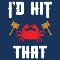 Crab Lovers I'd Hit That Funny Maryland Seafood Fan Sustainable Bucket Hat