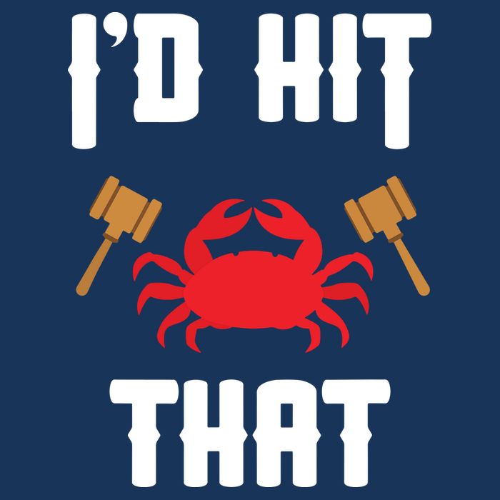 Crab Lovers I'd Hit That Funny Maryland Seafood Fan Sustainable Bucket Hat