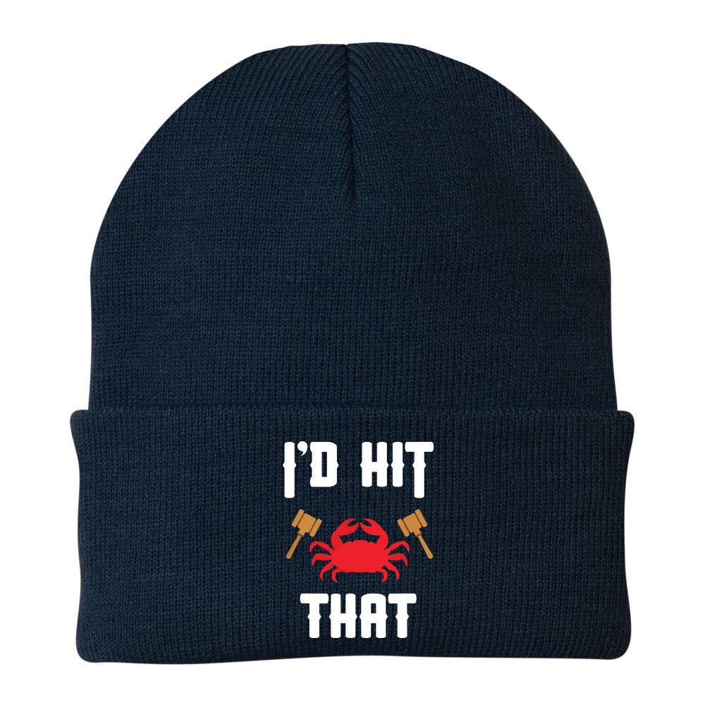 Crab Lovers I'd Hit That Funny Maryland Seafood Fan Beanie
