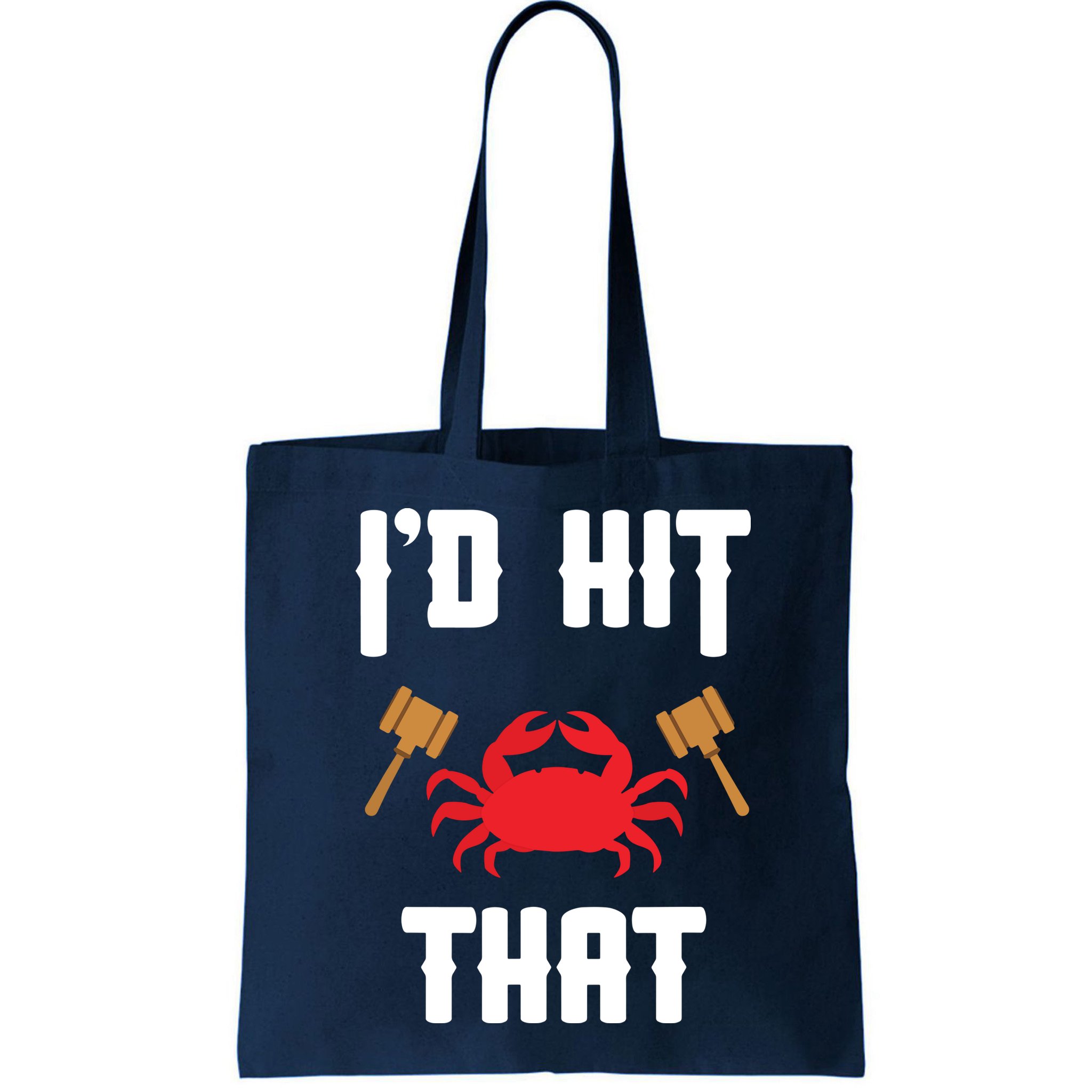 Crab Lovers I'd Hit That Funny Maryland Seafood Fan Bag
