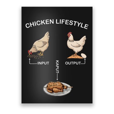 Chicken Lifestyle Input Output Kaput Poster