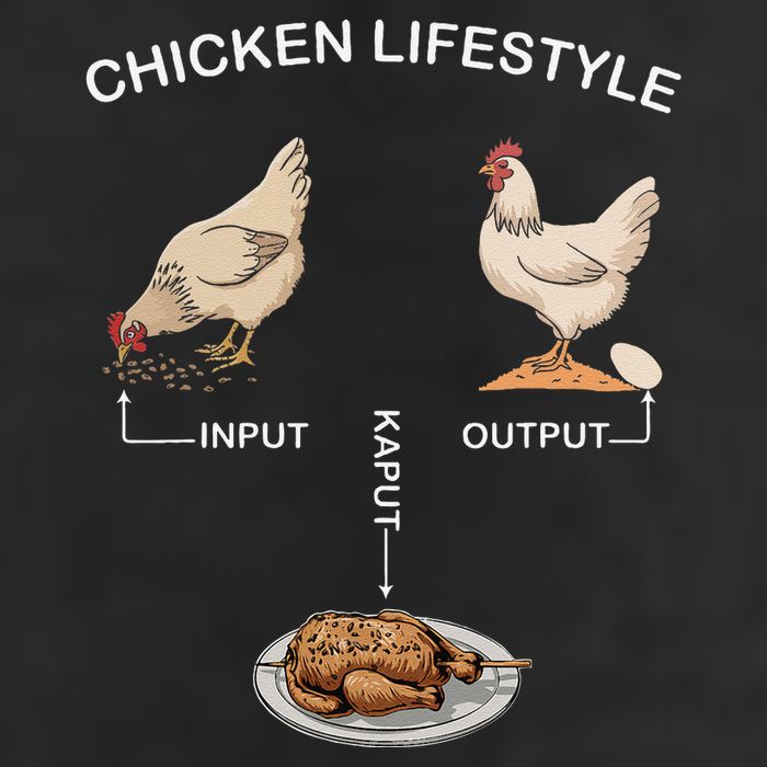 Chicken Lifestyle Input Output Kaput Trucker Hat