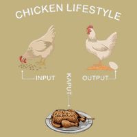 Chicken Lifestyle Input Output Kaput Button