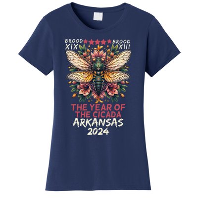 Cicada Lover Insect Bug The Year Of Cicada 2024 Arkansas Women's T-Shirt