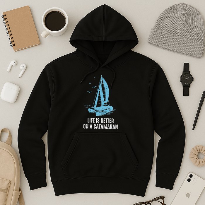 Catamaran Life Is Better Catamaran Sailing Trapeze Sailor Hoodie