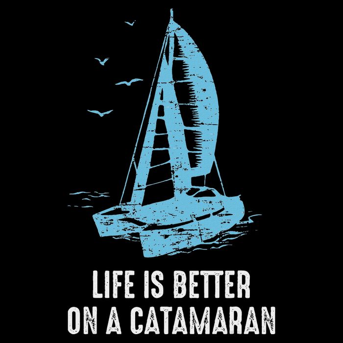 Catamaran Life Is Better Catamaran Sailing Trapeze Sailor Button