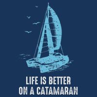 Catamaran Life Is Better Catamaran Sailing Trapeze Sailor Infant Baby Jersey Bodysuit