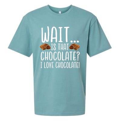 Chocolate Lover Is That Chocolate I Love Chocolate Sueded Cloud Jersey T-Shirt