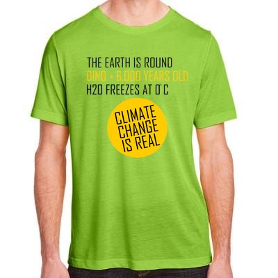 Climate Change is Real Science Facts Adult ChromaSoft Performance T-Shirt