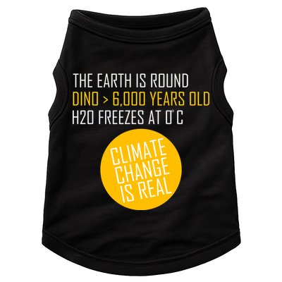 Climate Change is Real Science Facts Doggie Tank
