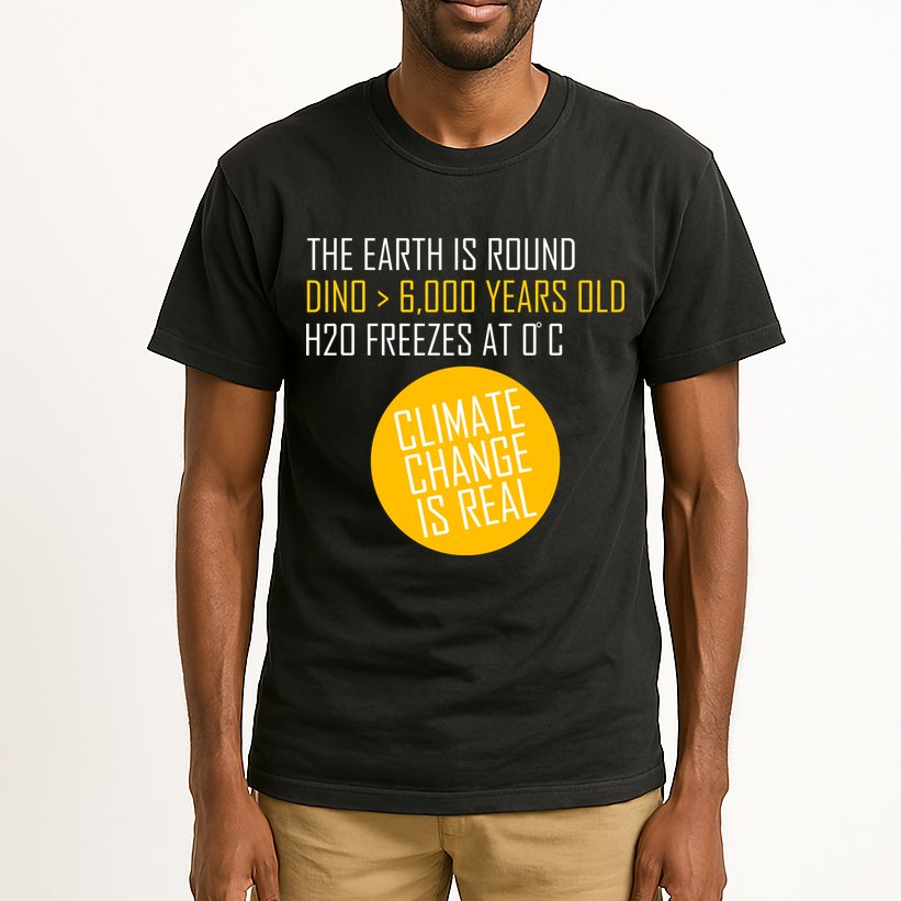 Climate Change is Real Science Facts Tall T-Shirt