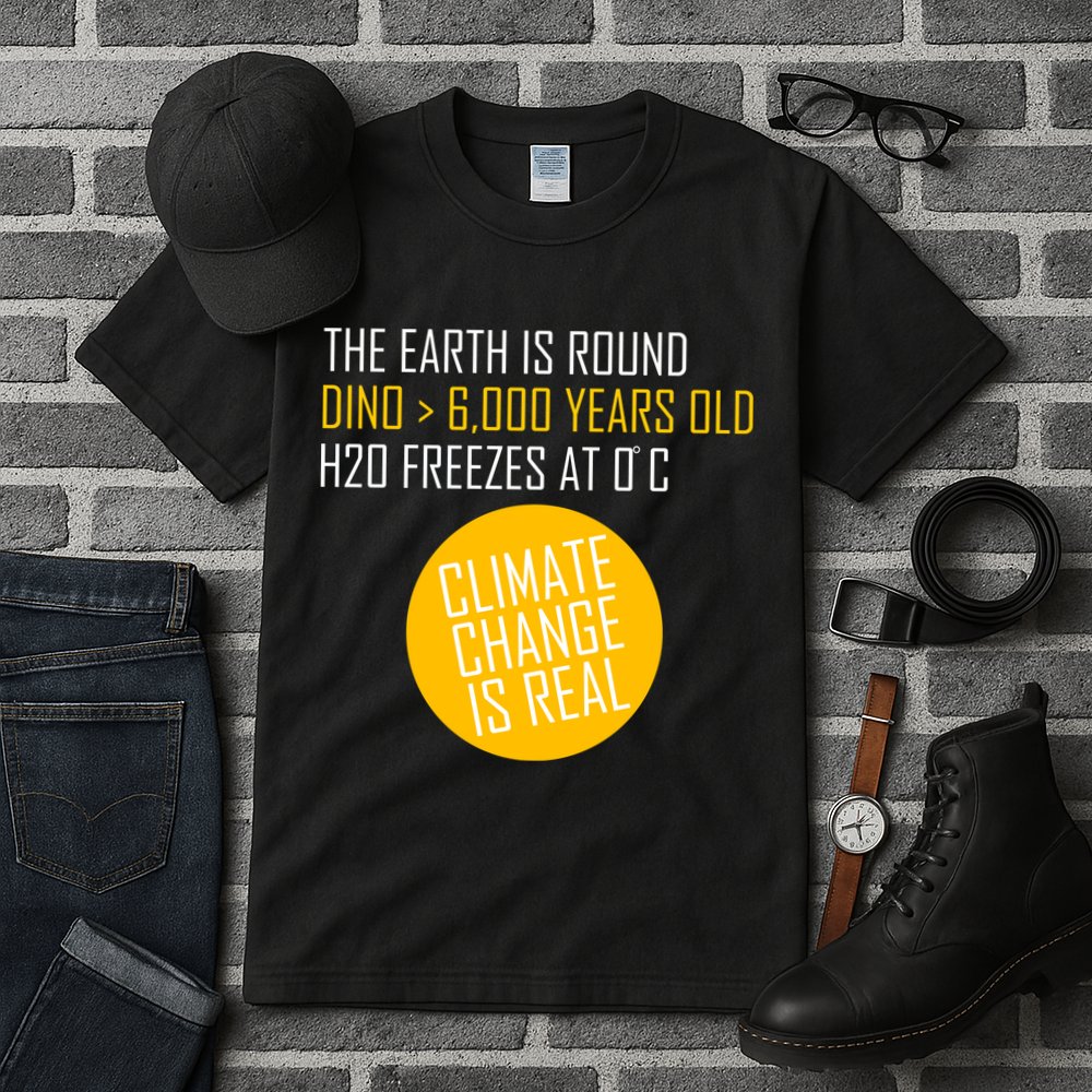 Climate Change is Real Science Facts Tall T-Shirt