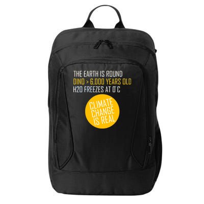 Climate Change is Real Science Facts City Backpack