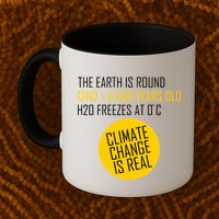 Climate Change is Real Science Facts Mug