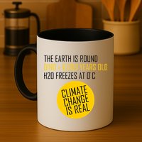 Climate Change is Real Science Facts Mug