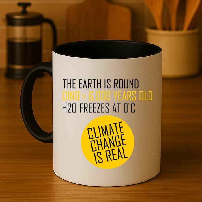 Climate Change is Real Science Facts Mug