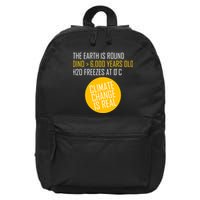 Climate Change is Real Science Facts 16 in Basic Backpack