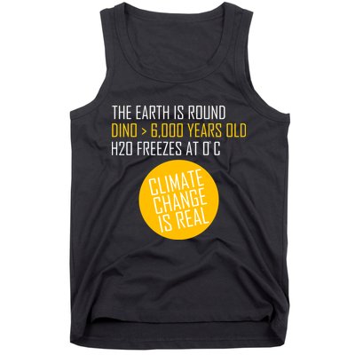 Climate Change is Real Science Facts Tank Top