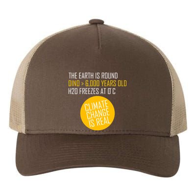 Climate Change is Real Science Facts Yupoong Adult 5-Panel Trucker Hat