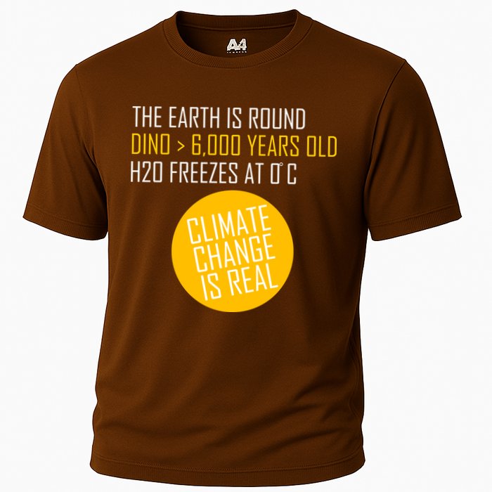 Climate Change is Real Science Facts Performance Shirt