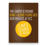 Climate Change is Real Science Facts Poster