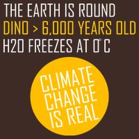 Climate Change is Real Science Facts Poster