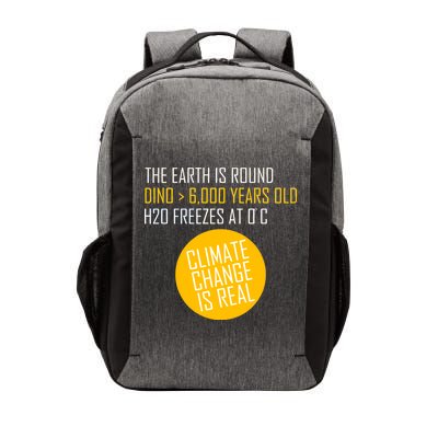 Climate Change is Real Science Facts Vector Backpack