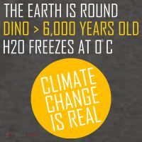 Climate Change is Real Science Facts Vector Backpack