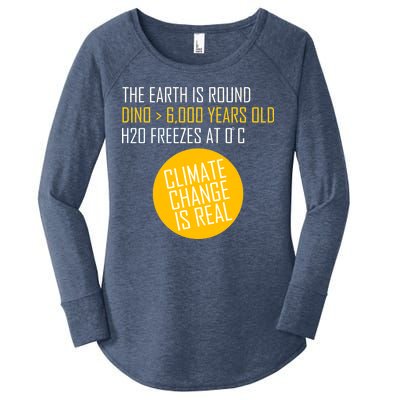 Climate Change is Real Science Facts Women's Perfect Tri Tunic Long Sleeve Shirt