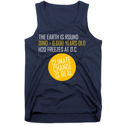 Climate Change is Real Science Facts Tank Top