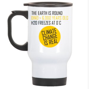 Climate Change is Real Science Facts Stainless Steel Travel Mug