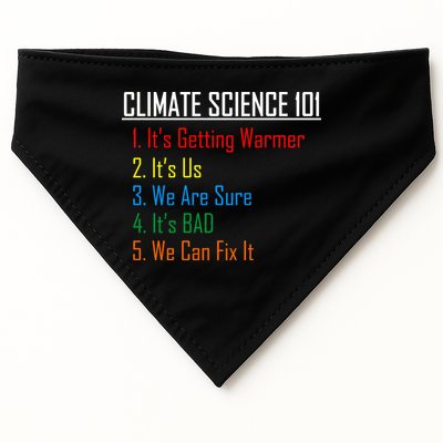 Climate Science 101 Climate Change Facts We Can Fix It USA-Made Doggie Bandana