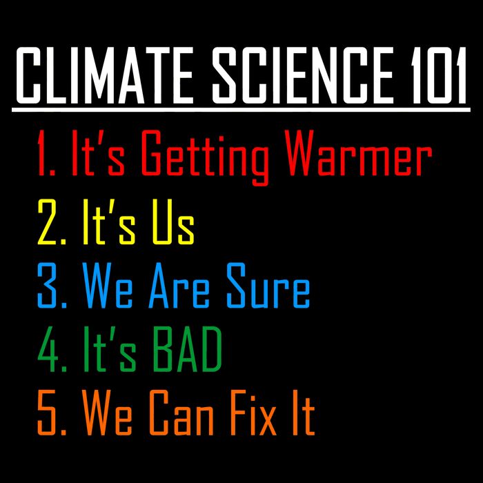 Climate Science 101 Climate Change Facts We Can Fix It Performance Shirt