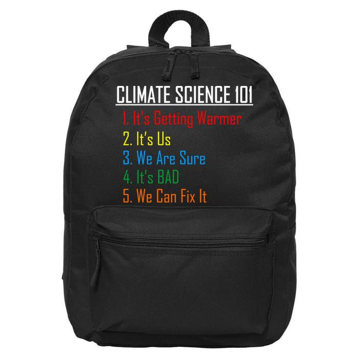 Climate Science 101 Climate Change Facts We Can Fix It 16 in Basic Backpack
