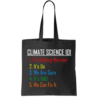 Climate Science 101 Climate Change Facts We Can Fix It Bag