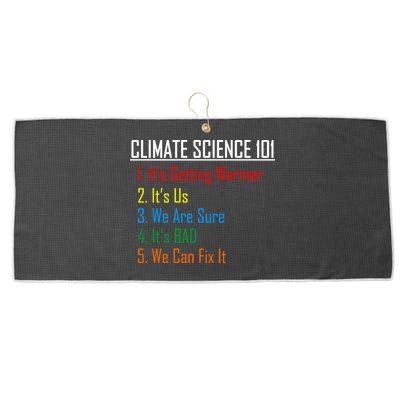 Climate Science 101 Climate Change Facts We Can Fix It Large Microfiber Waffle Golf Towel