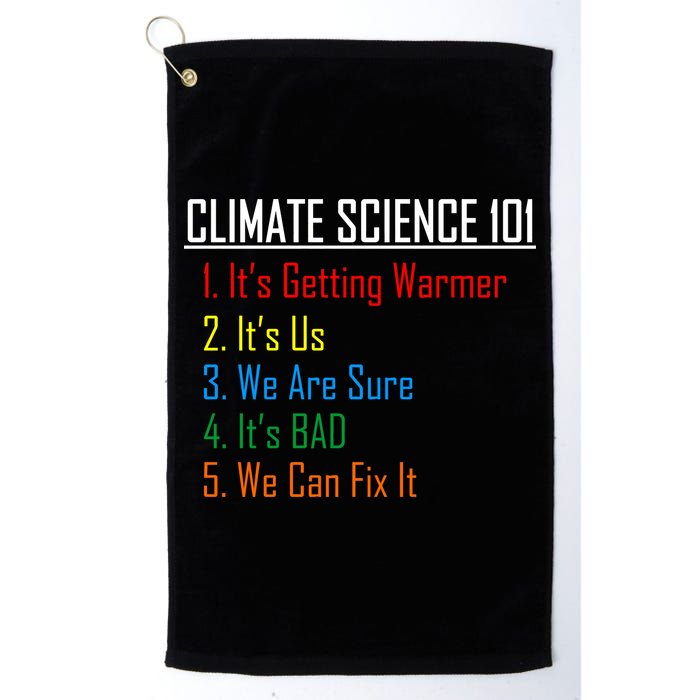 Climate Science 101 Climate Change Facts We Can Fix It Golf Towel