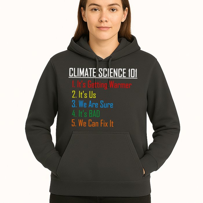 Climate Science 101 Climate Change Facts We Can Fix It Hoodie